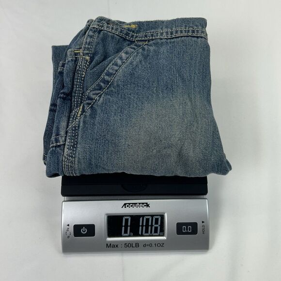 Oshkosh B’gosh Vestbak Blue Denim Overalls Size 24M Toddler Faded Snap - Picture 11 of 11